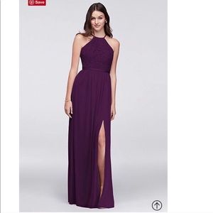David’s Bridal Purple Bridesmaid Dress